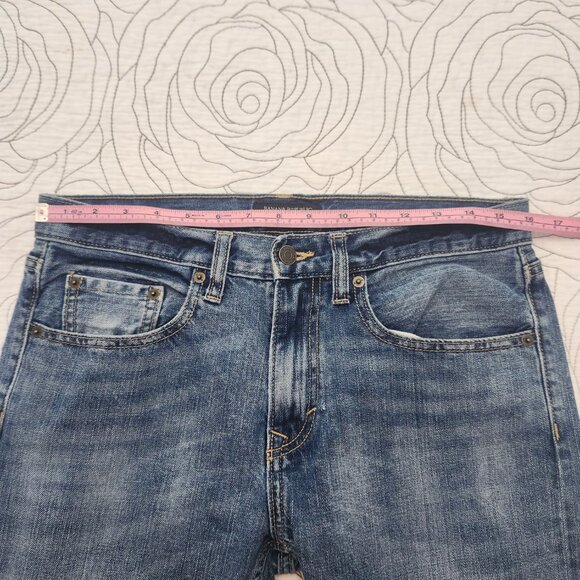 Unisex Slim Fit Blue Jeans w/ Minor Fading - Picture 7 of 10